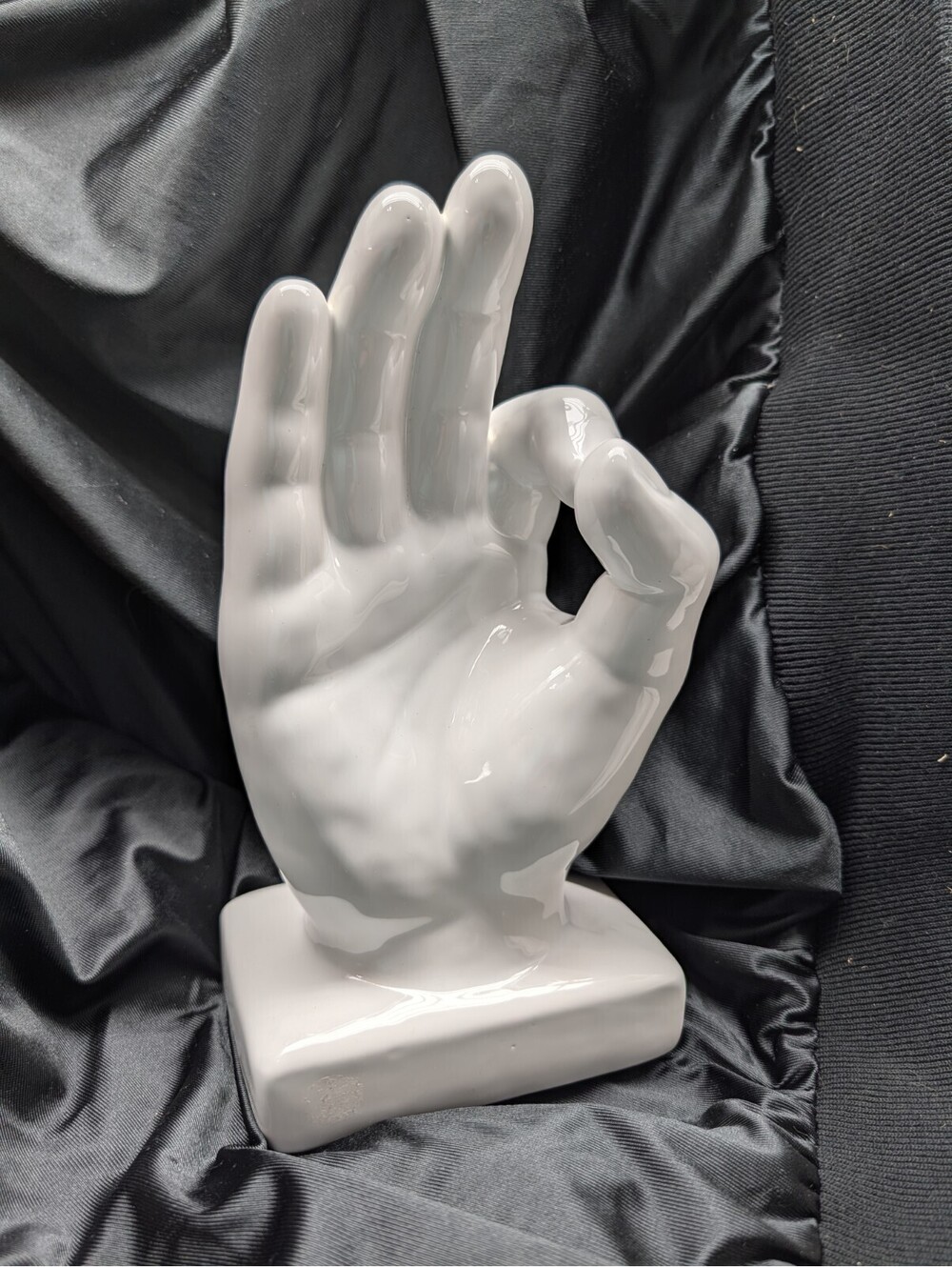 Apropos Home Collection Ceramic OK Hand Gesture Sculpture Okay Symbol Art Decor
